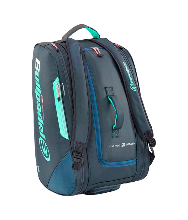 Bullpadel Performance Delfi Brea Navy Blue/Turquoise 2024 padel racket bag - Padel Hall Product