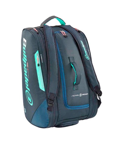 Bullpadel Performance Delfi Brea Navy Blue/Turquoise 2024 padel racket bag - Padel Hall Product