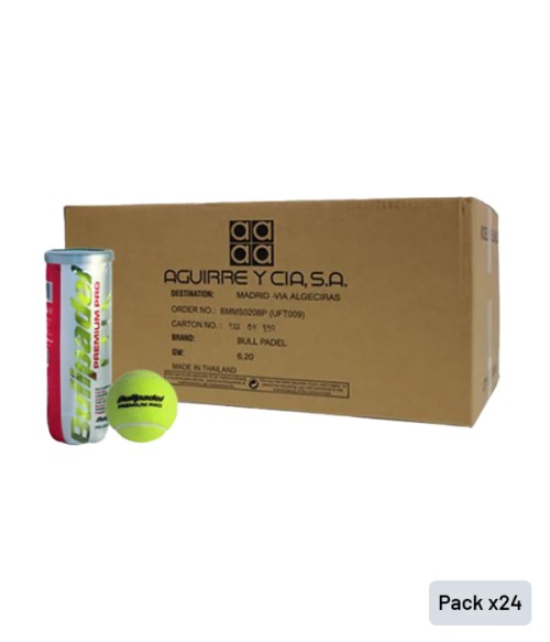 Box of Bullpadel Premium Pro Balls (Pack x 24) - Padel Hall Product